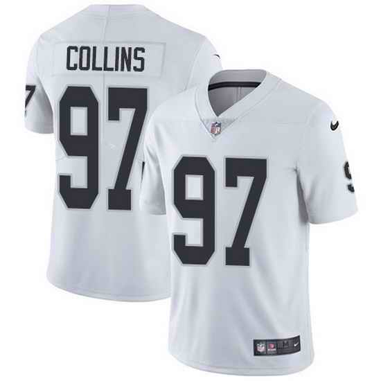 Nike Raiders 97 Maliek Collins White Men Stitched NFL Vapor Untouchable Limited Jersey